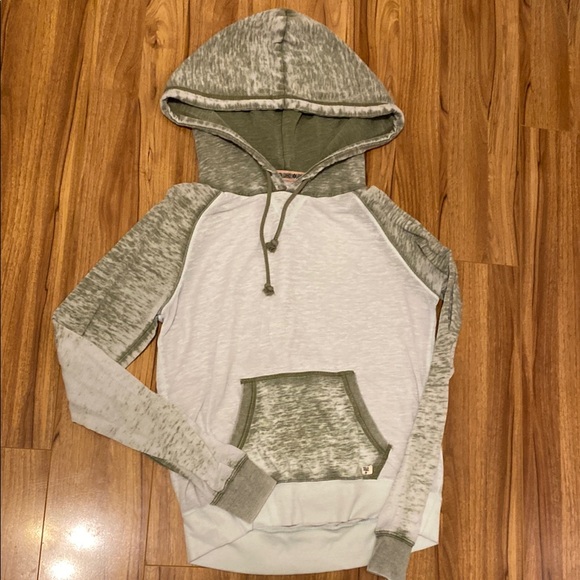 Billabong Green and White Hoodie - Picture 1 of 3